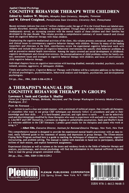 Produktbild: Foundations of Cognitive Therapy
