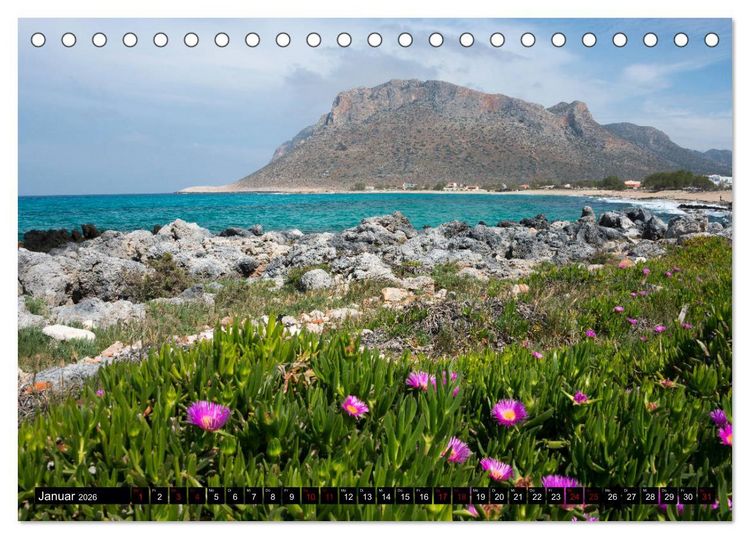 Produktbild: Zauberhaftes Kreta (Tischkalender 2026 DIN A5 quer), CALVENDO Monatskalender