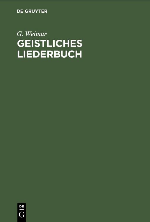 Produktbild: Geistliches Liederbuch