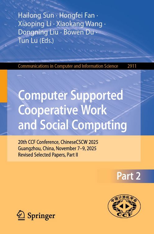 Produktbild: Computer Supported Cooperative Work and Social Computing