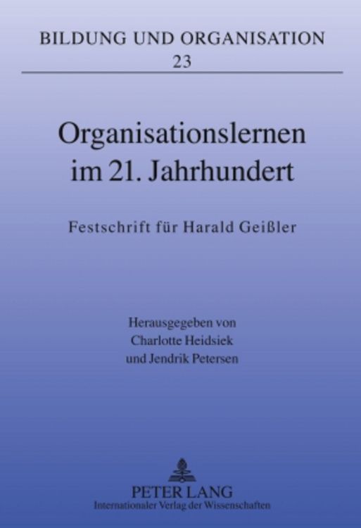 Produktbild: Organisationslernen im 21. Jahrhundert