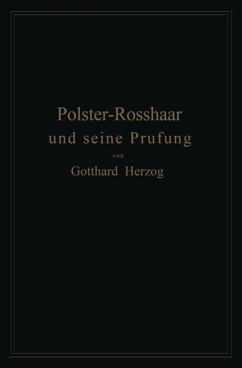 Produktbild: Polster-Rosshaar und seine Pr&uuml;fung