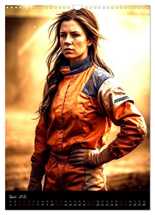 Produktbild: Dirt Race Girls (Wandkalender 2026 DIN A3 hoch), CALVENDO Monatskalender