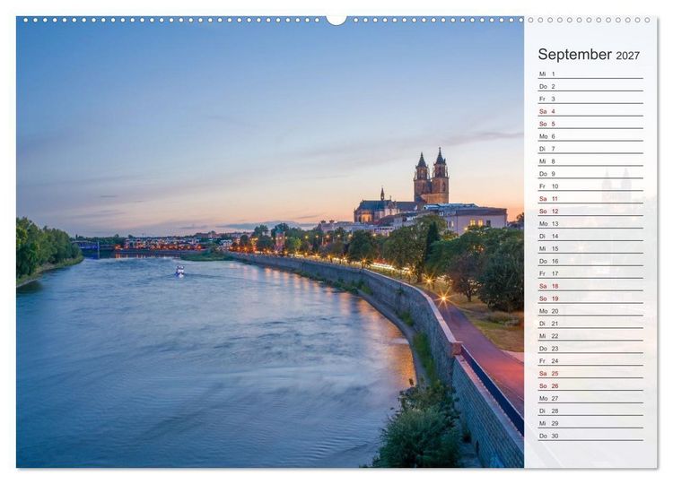 Produktbild: Magdeburg an der Elbe - Der Planer (Wandkalender 2027 DIN A2 quer), CALVENDO Monatskalender