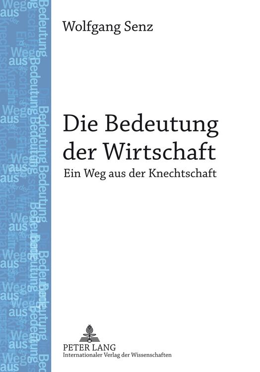 Produktbild: Die Bedeutung der Wirtschaft