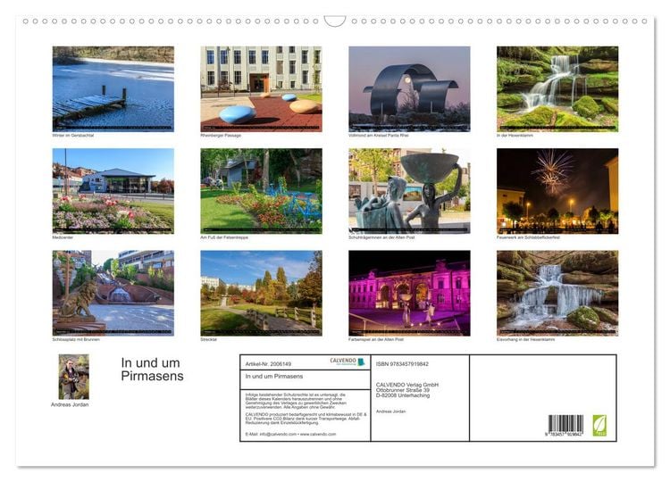 Produktbild: In und um Pirmasens (Wandkalender 2026 DIN A2 quer), CALVENDO Monatskalender