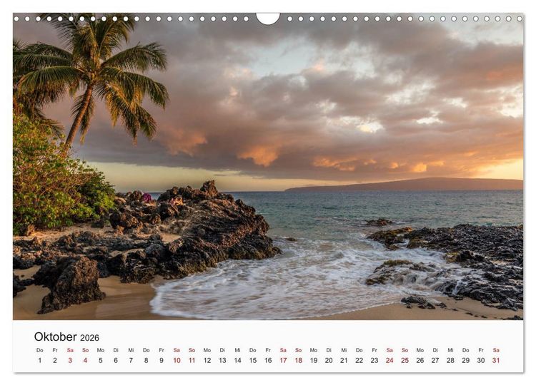 Produktbild: Hawaii - Sommer, Sonne, Urlaub (Wandkalender 2026 DIN A3 quer), CALVENDO Monatskalender