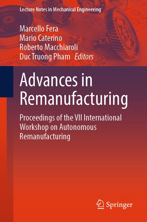 Produktbild: Advances in Remanufacturing