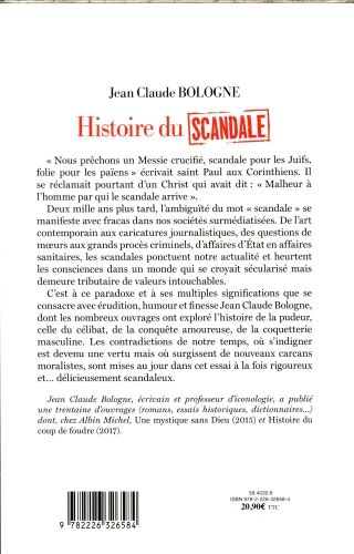 Produktbild: Histoire du scandale