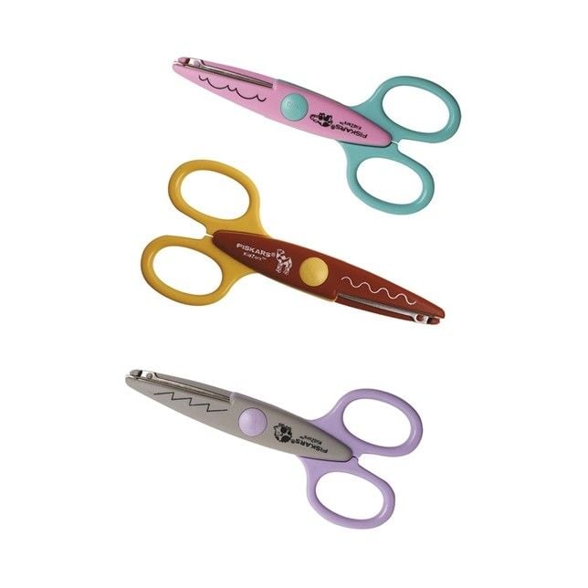 Produktbild: Fiskars Kinder Dekorscheren Zootiere 3er Set