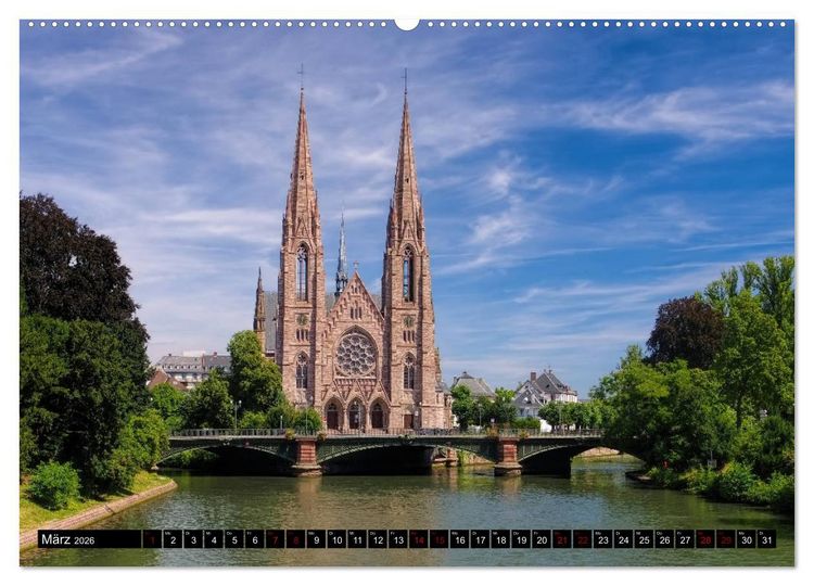 Produktbild: Stra&szlig;burg - Im Herzen Europas (Wandkalender 2026 DIN A2 quer), CALVENDO Monatskalender