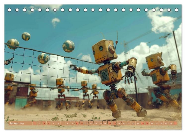 Produktbild: Neues aus dem Roboter Sport Club (Tischkalender 2026 DIN A5 quer), CALVENDO Monatskalender