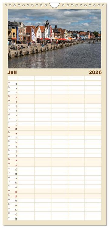 Produktbild: Familienplaner 2026 - Schleswig-Holstein - Nordfriesland mit 5 Spalten (Wandkalender, 21 x 45 cm) CALVENDO