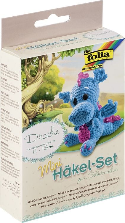 Produktbild: Folia Mini-H&auml;kelset DRACHE