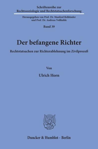 Produktbild: Der befangene Richter.