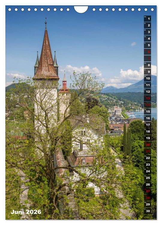 Produktbild: Willkommen in Luzern (Wandkalender 2026 DIN A4 hoch), CALVENDO Monatskalender