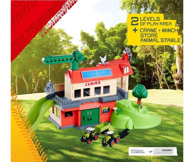 Produktbild: Majorette Claas Farmyard + 3 Vehicles Bauernhof-Station