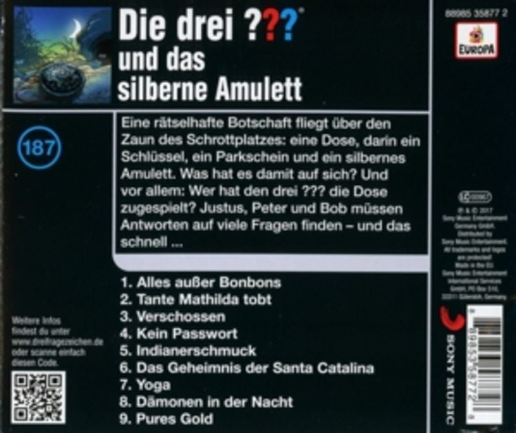 Produktbild: Die drei ??? (187) und das silberne Amulett