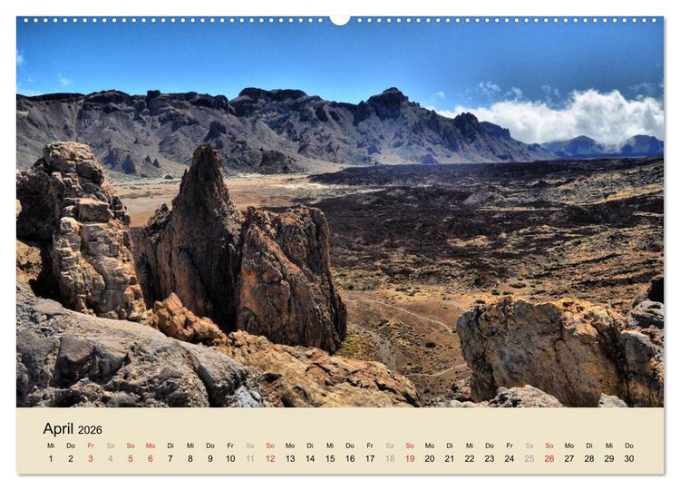 Produktbild: Teneriffa 2026 (Wandkalender 2026 DIN A2 quer), CALVENDO Monatskalender