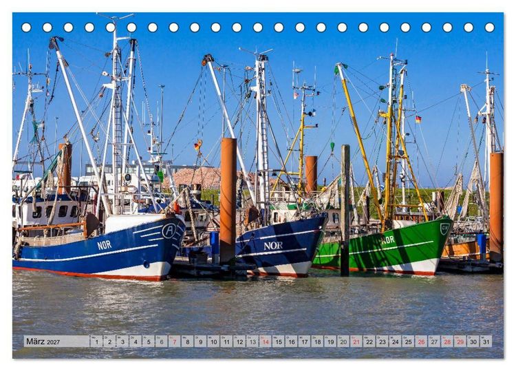 Produktbild: Norden-Norddeich. Maritime Orte mit Flair (Tischkalender 2027 DIN A5 quer), CALVENDO Monatskalender