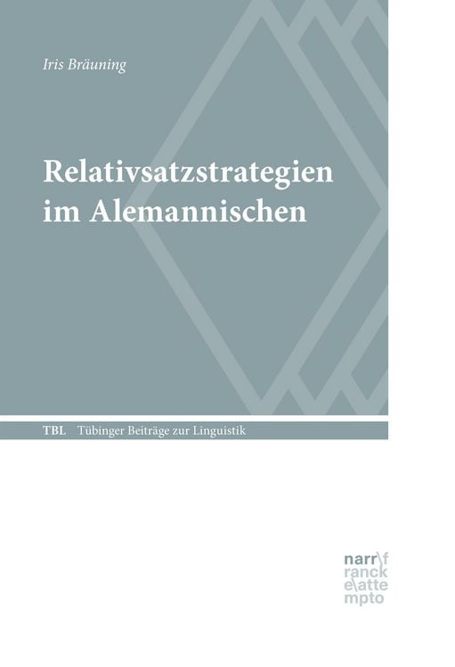 Produktbild: Relativsatzstrategien im Alemannischen