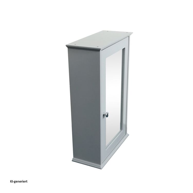 Produktbild: HTI-Living Bad Spiegelschrank im Landhaus Stil Holz Grau Wandspiegel mit Stauraum 34x53x15 cm