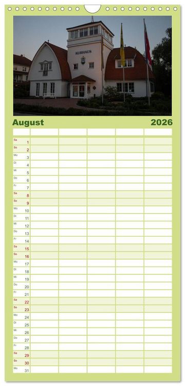 Produktbild: Familienplaner 2026 - Boltenhagen - Meer erleben mit 5 Spalten (Wandkalender, 21 x 45 cm) CALVENDO