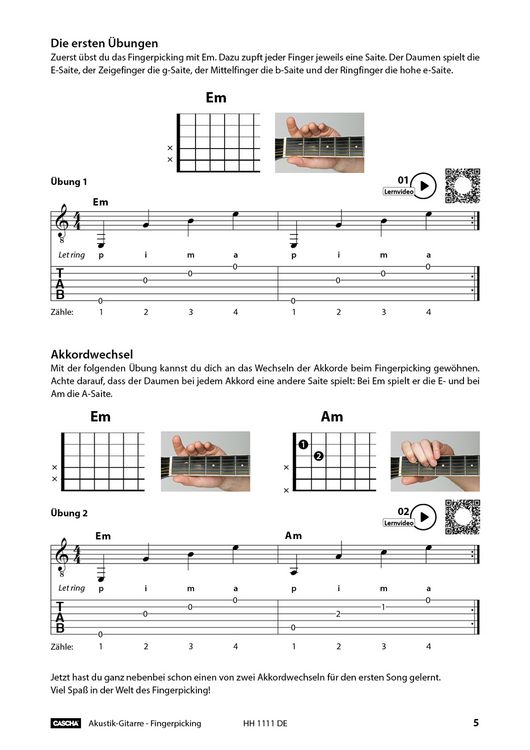 Produktbild: Akustik-Gitarre Fingerpicking - Schnell und einfach lernen