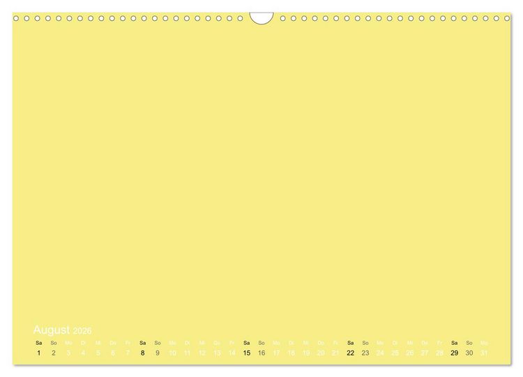 Produktbild: Bastelkalender - Gelb (Wandkalender 2026 DIN A3 quer), CALVENDO Monatskalender