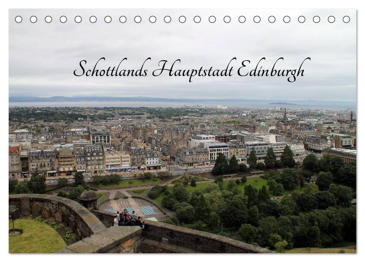 Produktbild: Schottlands Hauptstadt Edinburgh (Tischkalender 2026 DIN A5 quer), CALVENDO Monatskalender