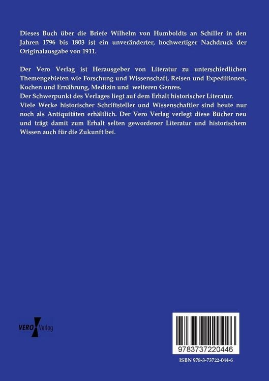 Produktbild: Neue Briefe Wilhelm von Humboldts an Schiller