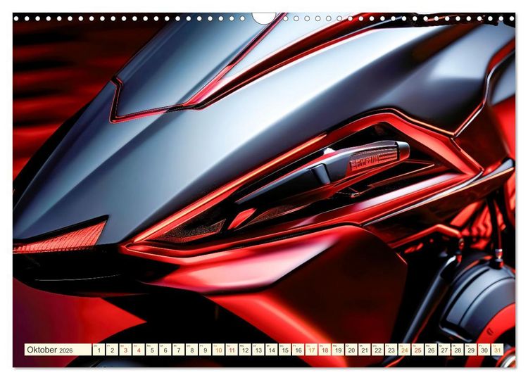 Produktbild: Blickpunkt Motorrad Sch&ouml;nheit im Design (Wandkalender 2026 DIN A3 quer), CALVENDO Monatskalender