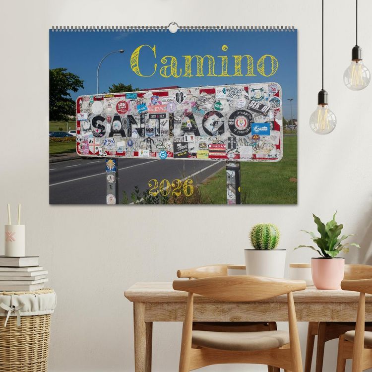 Produktbild: Camino 2026 (Wandkalender 2026 DIN A2 quer), CALVENDO Monatskalender