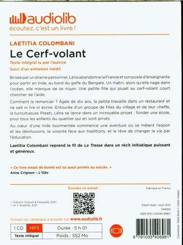 Produktbild: Le cerf-volant : suivi d'un entretien in&eacute;dit