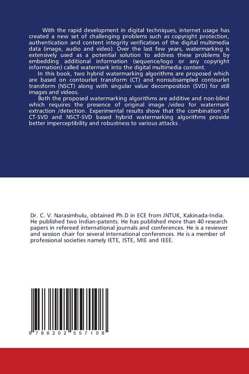 Produktbild: Digital Image and Video watermarking