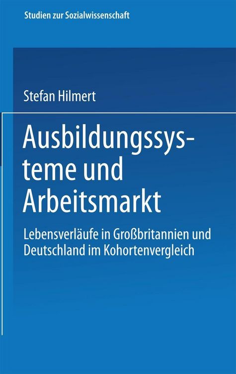 Produktbild: Ausbildungssysteme und Arbeitsmarkt