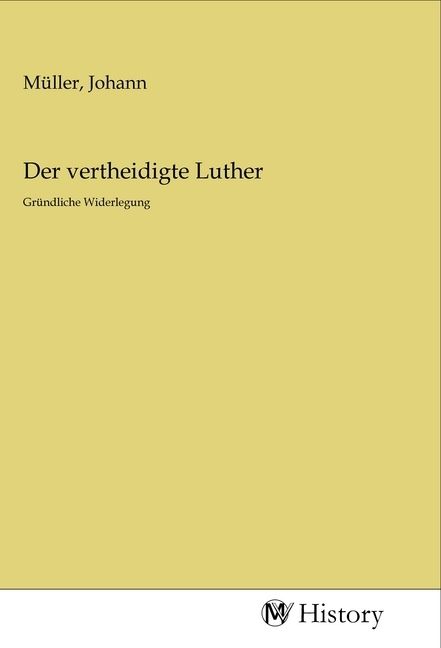 Produktbild: Der vertheidigte Luther