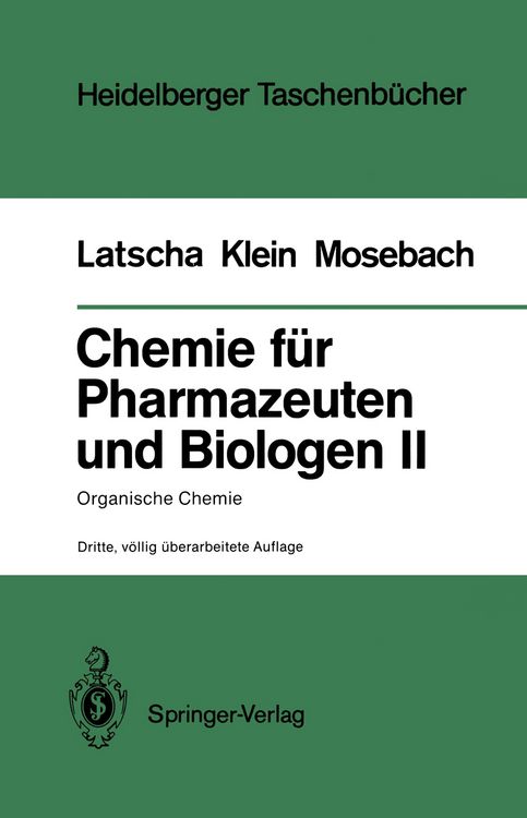 Produktbild: Chemie f&uuml;r Pharmazeuten und Biologen II. Begleittext zum Gegenstandskatalog GK1