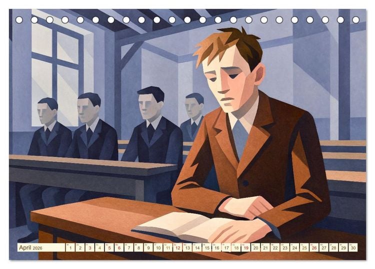 Produktbild: Hermann Hesse. Sein Leben, seine Werke (Tischkalender 2026 DIN A5 quer), CALVENDO Monatskalender