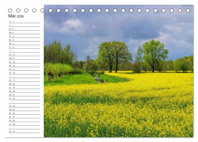 Produktbild: Ostfriesland - zwischen Watt und Moor (Tischkalender 2026 DIN A5 quer), CALVENDO Monatskalender