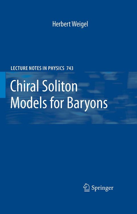 Produktbild: Chiral Soliton Models for Baryons
