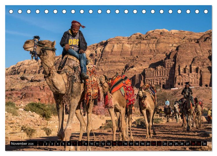 Produktbild: Petra - Jordanien (Tischkalender 2026 DIN A5 quer), CALVENDO Monatskalender
