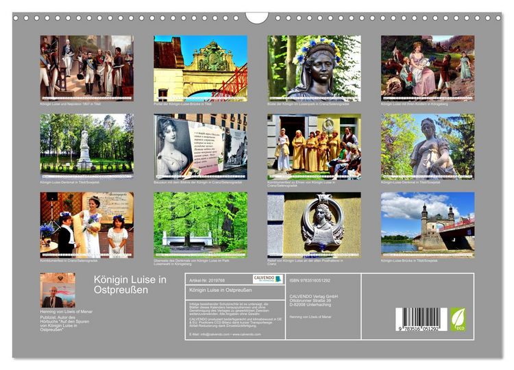 Produktbild: K&ouml;nigin Luise in Ostpreu&szlig;en (Wandkalender 2026 DIN A3 quer), CALVENDO Monatskalender