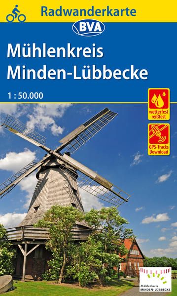 Produktbild: Radwanderkarte BVA Radwandern im M&uuml;hlenkreis Minden-L&uuml;bbecke