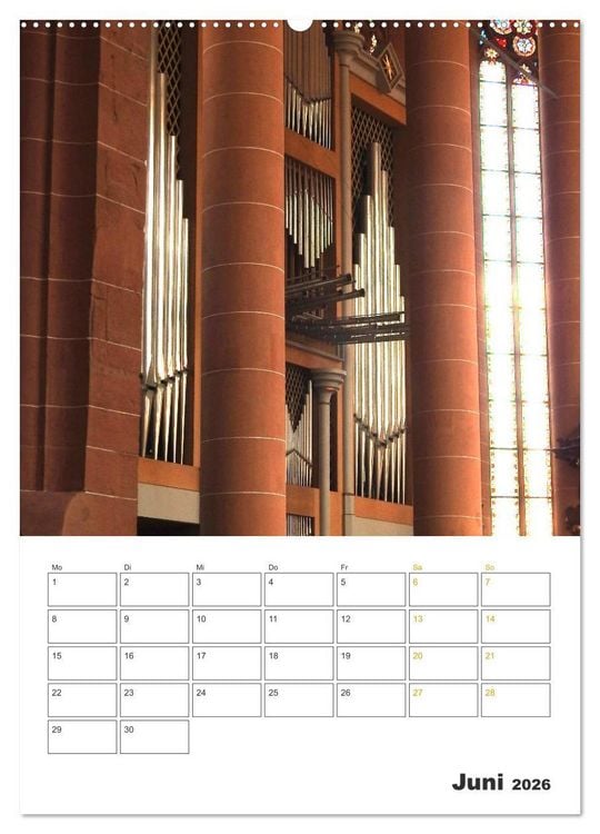Produktbild: Orgeln zum Verlieben! (hochwertiger Premium Wandkalender 2026 DIN A2 hoch), Kunstdruck in Hochglanz