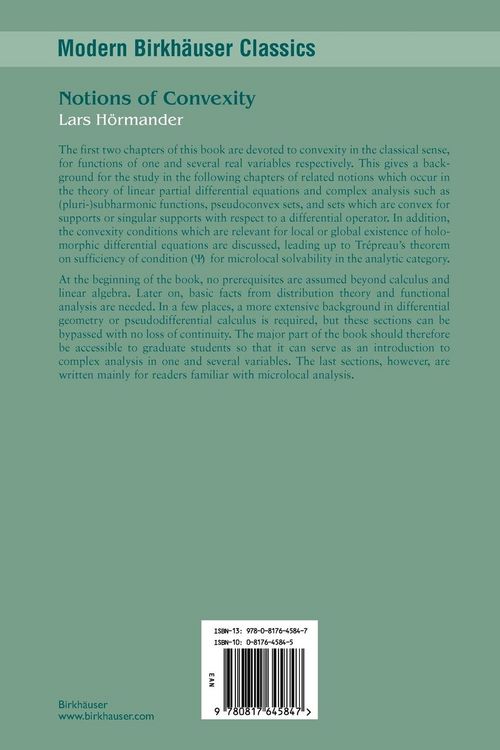 Produktbild: Notions of Convexity