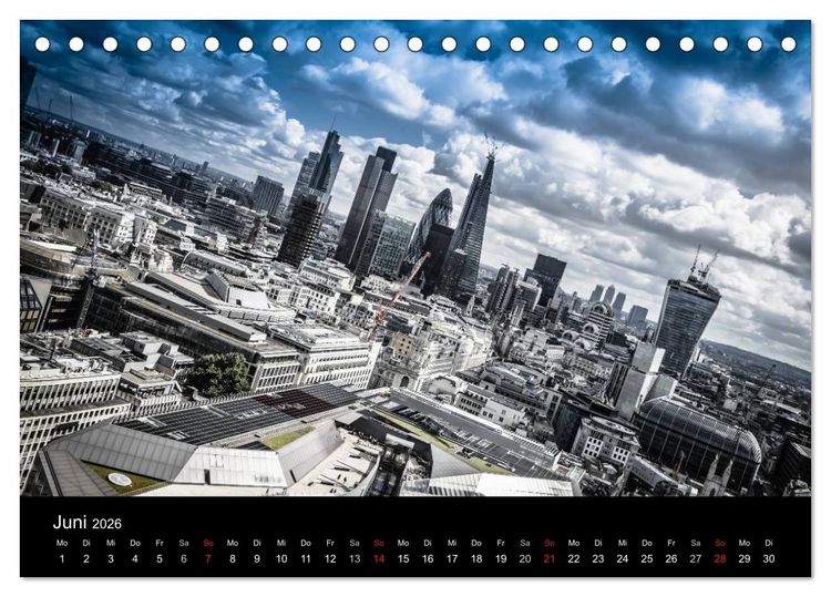 Produktbild: London - street view (CH-Version) (Tischkalender 2026 DIN A5 quer), CALVENDO Monatskalender