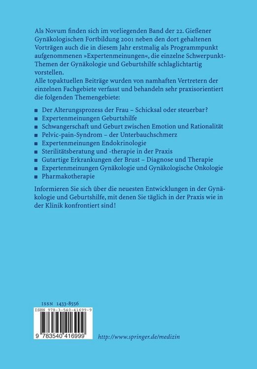 Produktbild: Gie&szlig;ener Gyn&auml;kologische Fortbildung 2001