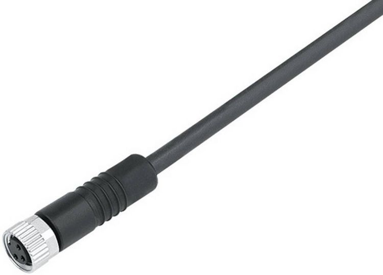 Produktbild: binder 79 3808 52 08 Sensor-/Aktor-Steckverbinder, konfektioniert M8 Buchse, gerade 2.00 m Polzahl Sensoren: 8 1 St.