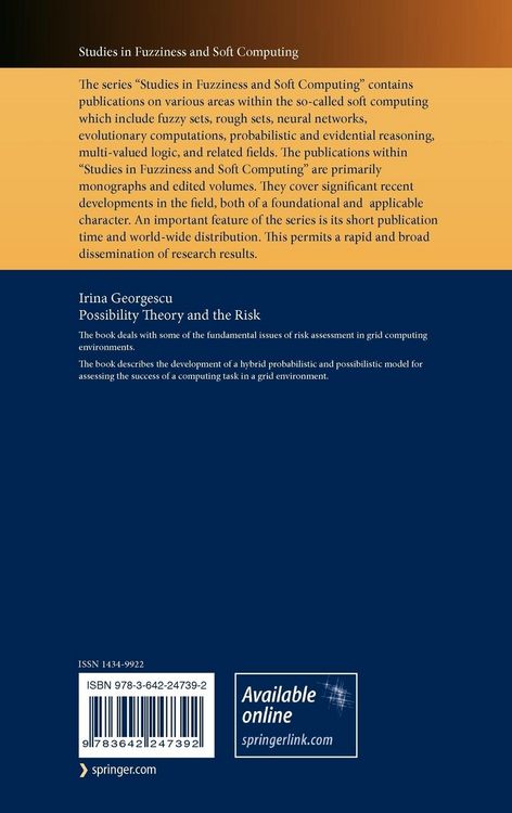 Produktbild: Possibility Theory and the Risk
